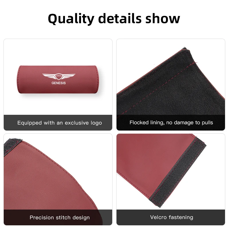 Car Door Handle Leather Protective Cover For Genesis G80 GV70 GV80 GV60 G70 Essentia Neolun G90 GV90 X