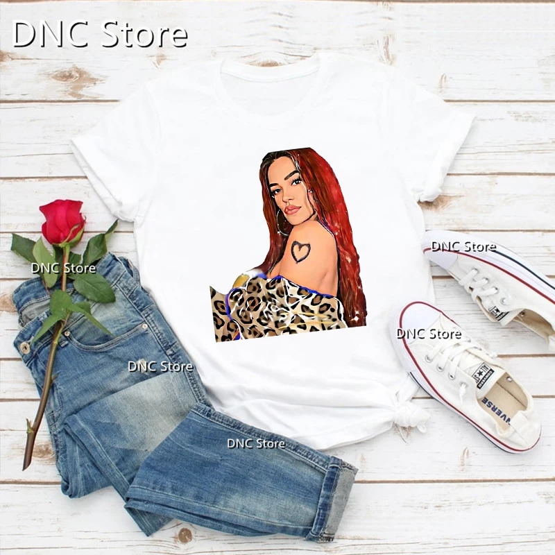 2023 Hot Sale Women'S T-Shirt Music Rapper Karol G Bichota Music Lover Tshirts New Hara T-Shirts Femme Summer 90s Girls Shirt