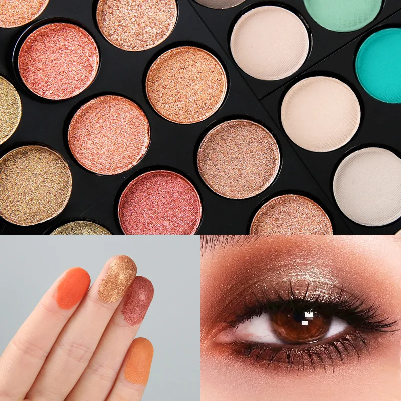 60/74/194 Colors Gliltter Eyeshadow Palette Matte Eye Shadow Pallete Shimmer Shine Nude Make Up Palette Set Kit Cosmetic Women