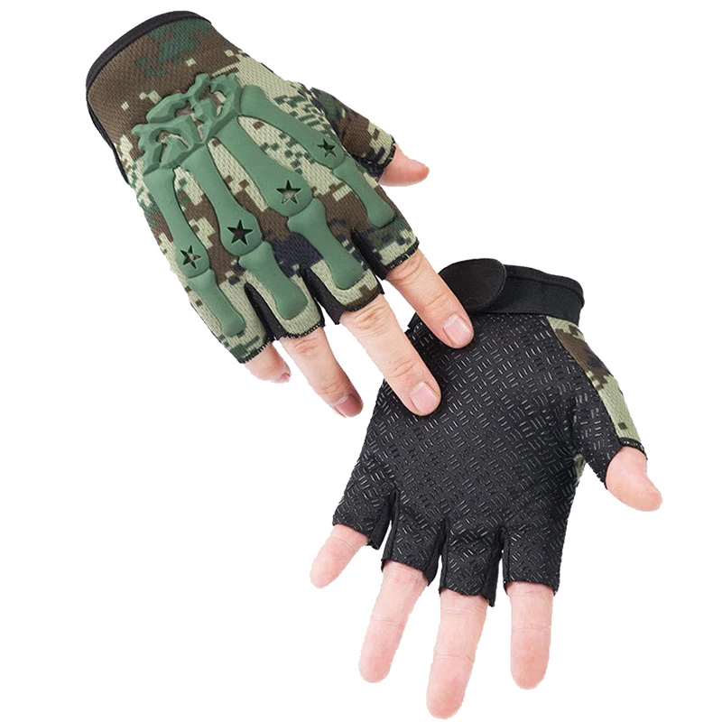 Tactical Gloves Outdoor Half-finger Protective Sports Training Cycling Non-slip Mountaineering Gloves Camping Equipment