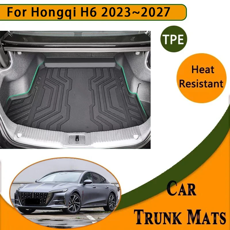 

Car Rear Trunk Mats For Hongqi H6 2023 2024 2025 2026 2027 Waterproof Carpets Storage Pad Cargo Liner Cover Mud Auto Accessories