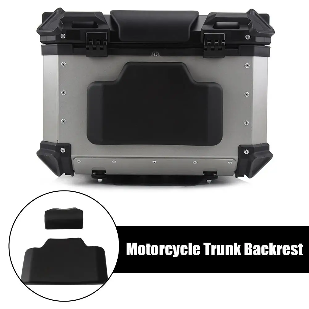 1Pc Universal Motorcycle Passenger Backrest Back Pad Universal Self-adhesive Shockproof Motor Rear Top Case Box Luggage Cushion