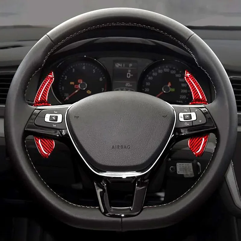 Car Steering Wheel Shift Paddle Shifter Extended ABS Extension For Volkswagen VW Tiguan Scirocco Sharan CC Golf 6 Touareg Lavida