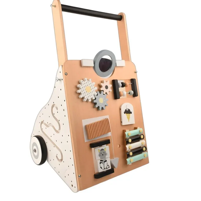 Wooden multifunctional baby walker