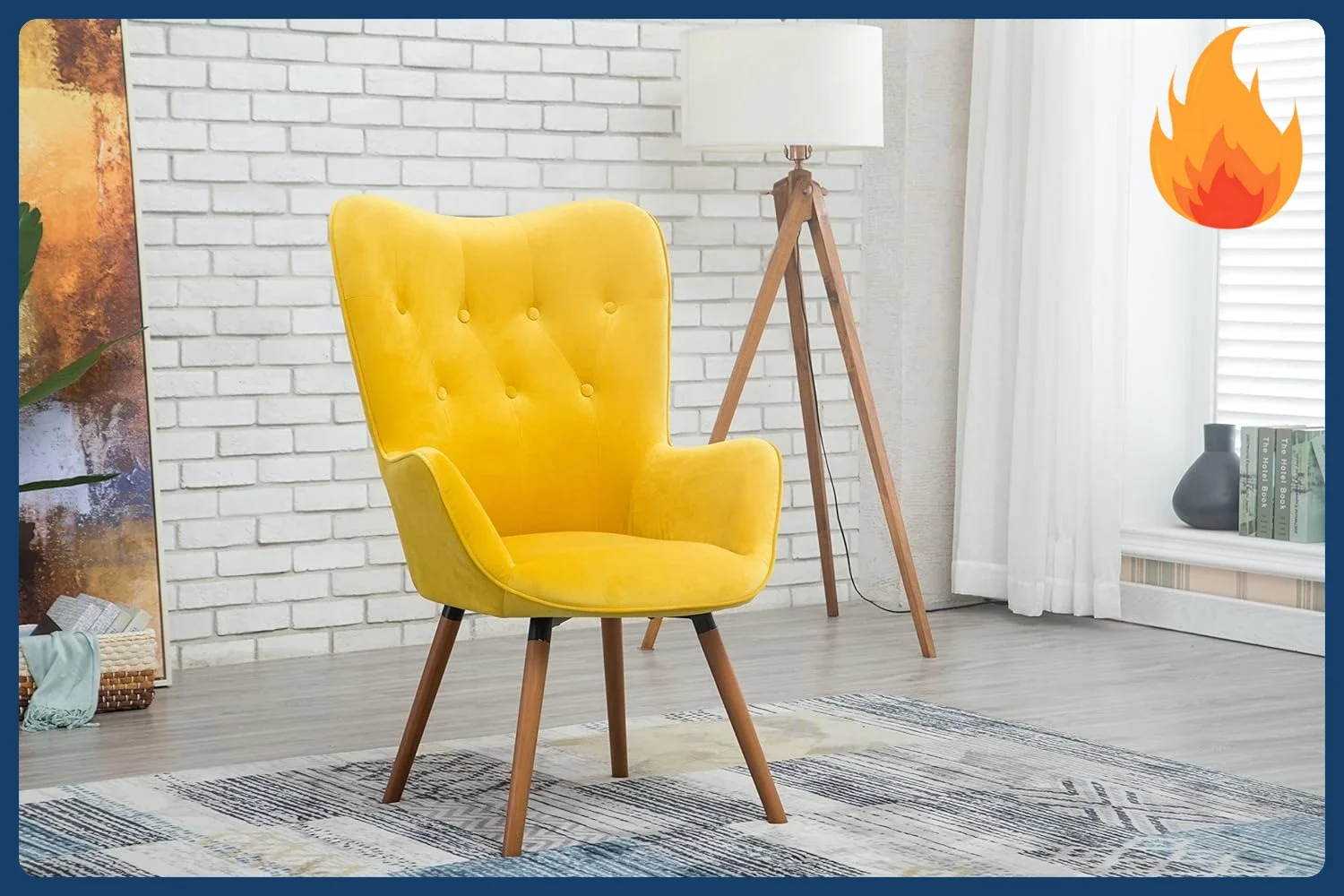 

Горячая распродажа! Кресло AC155YL Doarnin Silky Velvet с пуговичим декором, желтое, 30D x 41.5W x 26.8H дюймов