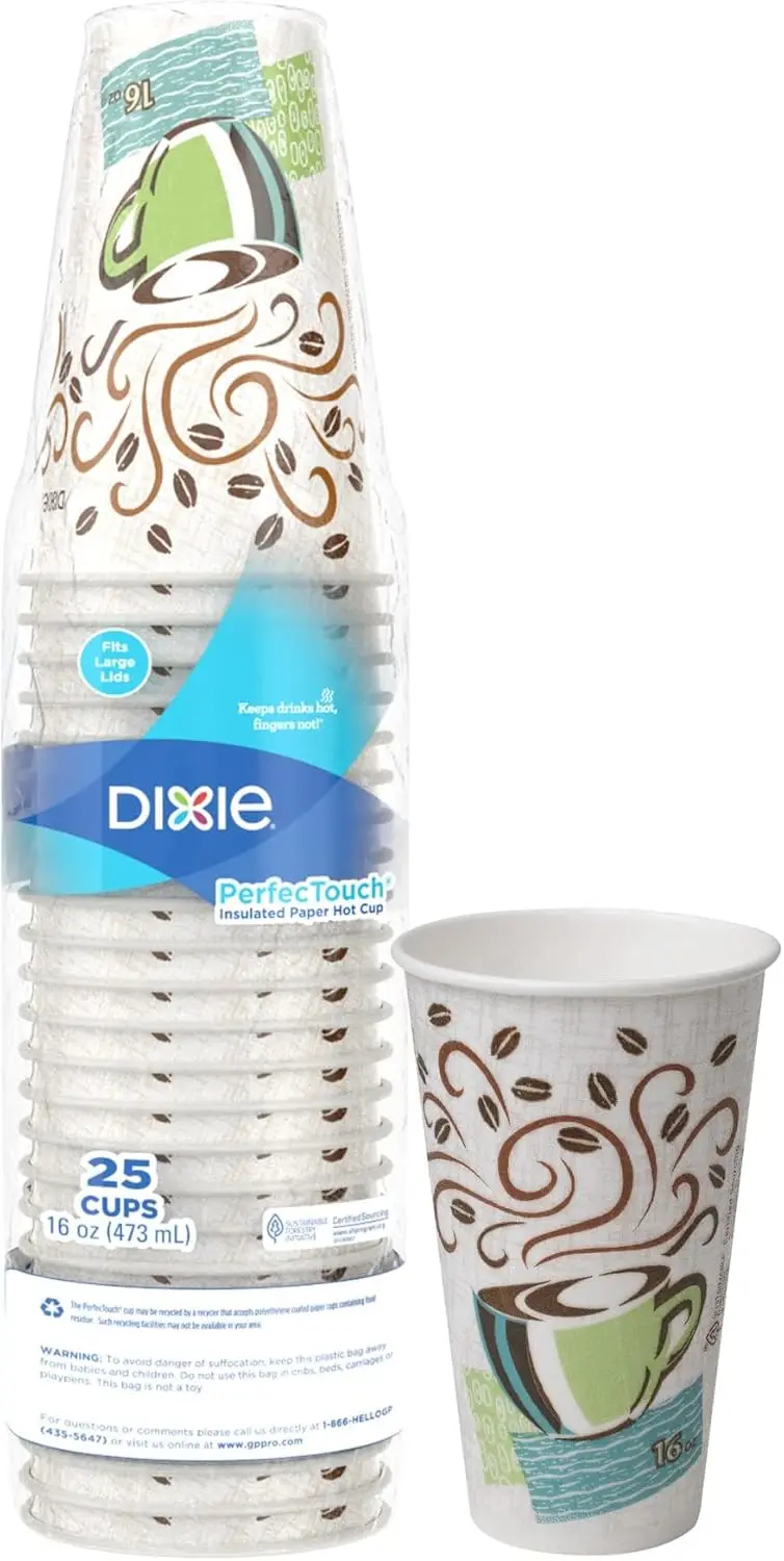 

5356DX Hot Cups Paper 16oz Coffee Dreams Design 500/Carton (DXE5356DX)