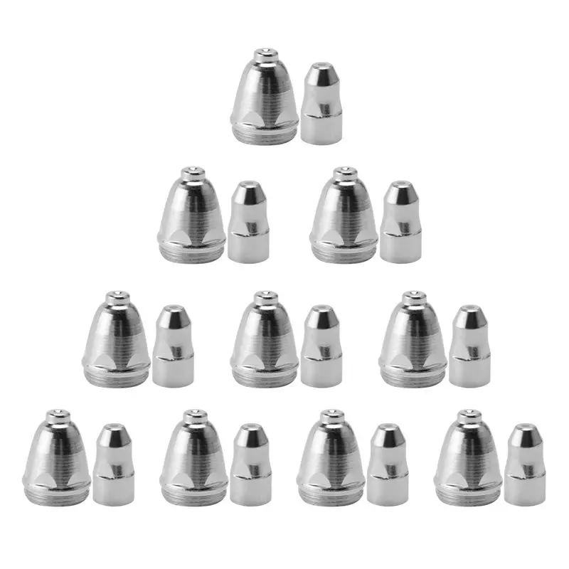 P80 Air Plasma Nozzle 1.1Mm Plasma Cutting Machine Torch Consumables CNC Cutting Electrode Nozzle 100 Pcs-A27R