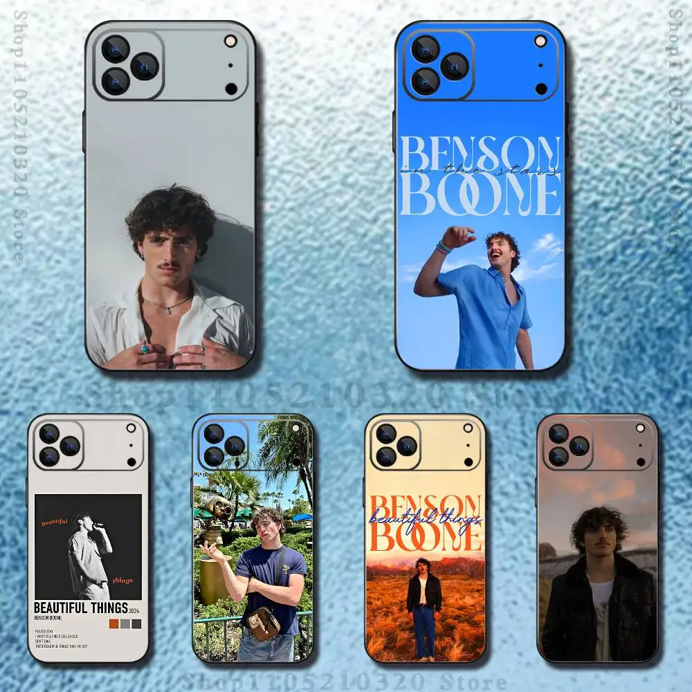 

Beautiful Things B-Benson B-Boone Phone Case For iPhone 17,16,15,14,13,12,11 ,Pro Max,XS,X,XR,Mini,8,7,Soft Silicone Black Cover