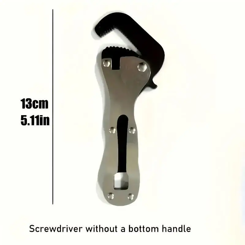 Micro Stubby Wrench 2 in 1 Self Adjusting Pipe Vise Tool for Tight Space Electrical Installation Repair Work