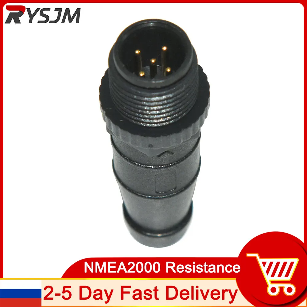 1pc nmea Widerstands wandler Abschluss Kunststoff Feldst ecker nmea2000 5-polig gerade ip67 wasserdicht 3 4 6 8-poliger Sensor