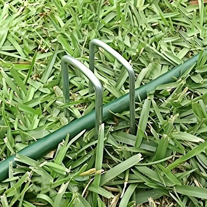 44Pcs Professional U-Shaped Garden Pegs, Heavy Duty Stakes for Turf, Fabric, Fence, Hose, Lights