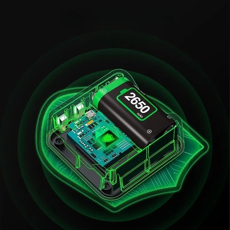 AL-XB2010 2650mAh充電式バッテリー Xbox Series X/S/ One S/X コントローラー用バッテリー + USBバッテリー充電ドック