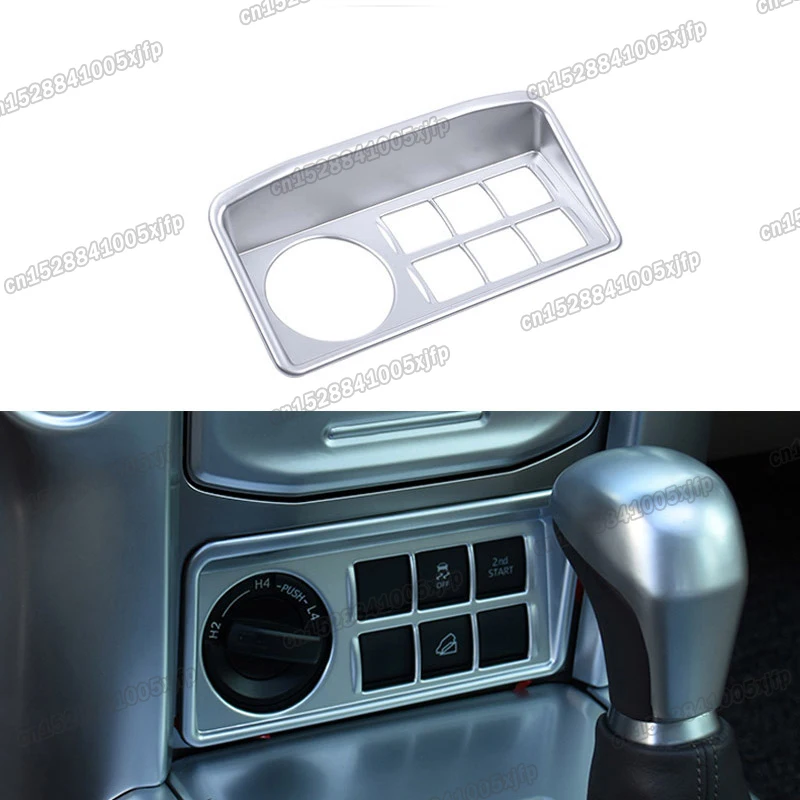 car driving mode central control button frame trims for toyota land cruiser prado 2018 2019 2020 2021 2022 J150 150 accessories