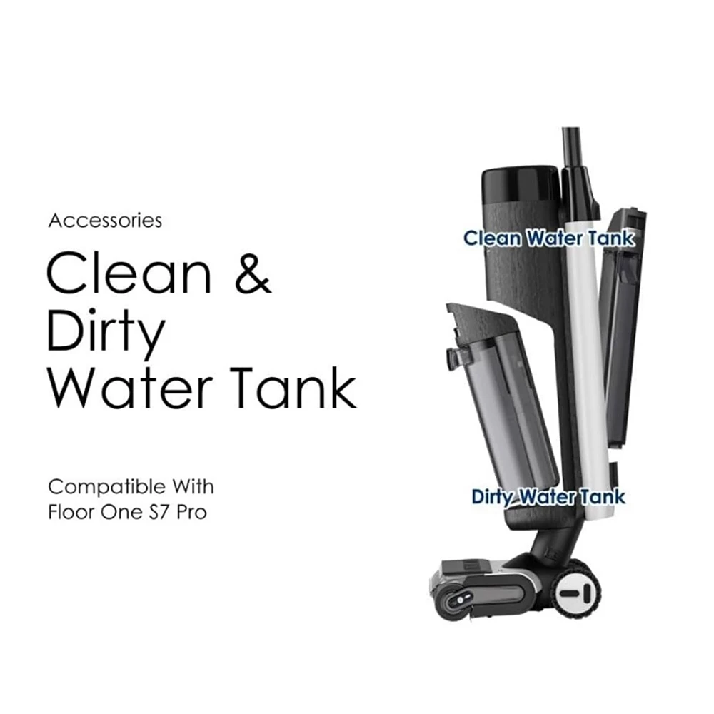 Original Cleaning /Dirty Water Tank For Tineco Floor One S7 Pro Version 1  Large Capacity Replacement Tank  Accessories