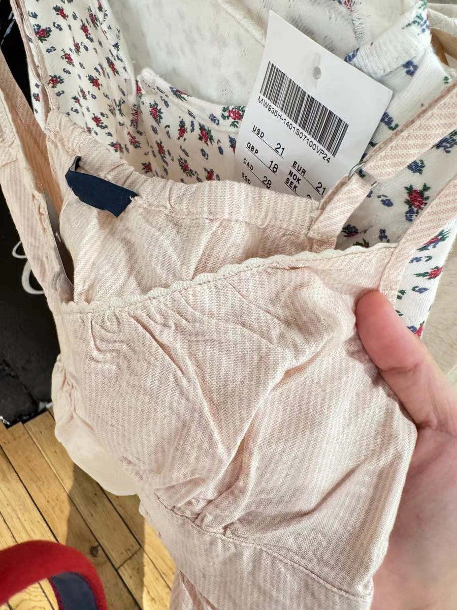 Pink Stripe Lace-up Slim Tank Tops Women Lace Trim Buttons V-neck Cotton Camisole Vintage Sweet Summer Sleeveless Crop Top Y2k