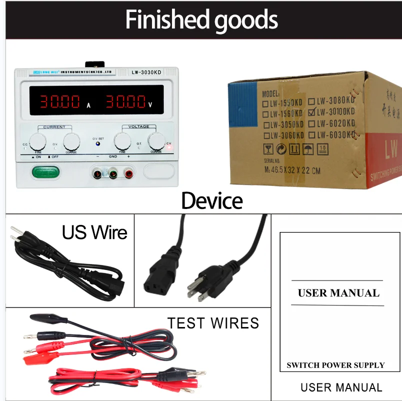 Factory Sales LW-3030KD 30V 30A Digital Dc Power Supply 0-30V 0-30A 900W Dc Variable Power Supply Laboratory