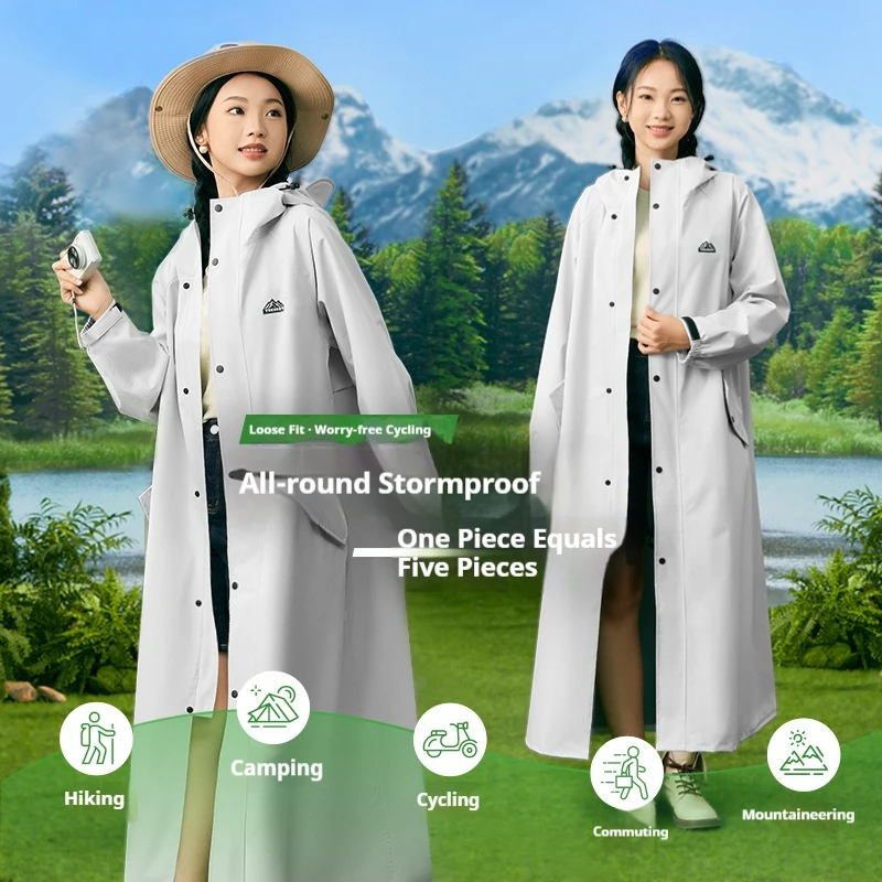 

Electric vehicle full body rainstorm prevention thickened lengthened motorcycle battery car integrated riding adult poncho