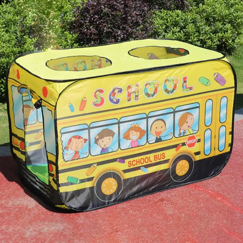 Toddler Tent Children Playhouse Indoor And Outdoor Princess Baby Car Theme Toys Bus Shape Foldable Tent toy For Boys Girls