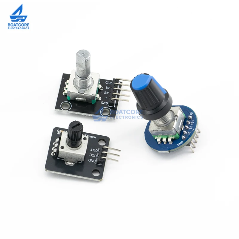 1PCS 360 Degrees Rotary Encoder Module KY-040 With Pins Sensor Switch Development Board For Arduino Brick