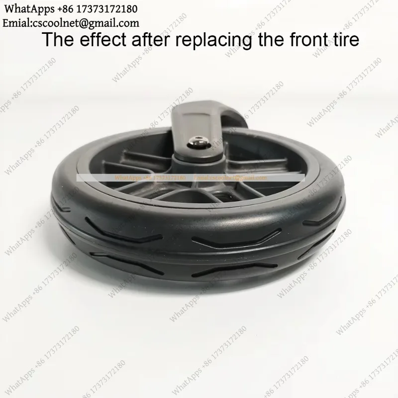 JS03 Stroller wheel tire for Uppababy Vista V1 V2 front rear PU tubeless replacement pushchair buggy accessories