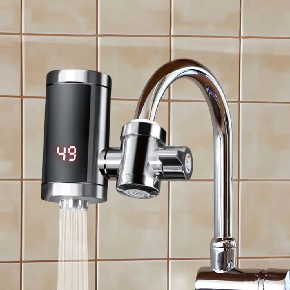 Electric Instant Faucet Heater 3000W Stainless Steel Kitchen Tap Fast Heating Hot Water System For Bathroom Washing Sink