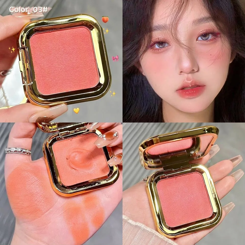 Monochrome Powder Blusher Natural Brightening Mashed Potato Expansive Color Powder Blusher High Visibility Color Contour Shadow