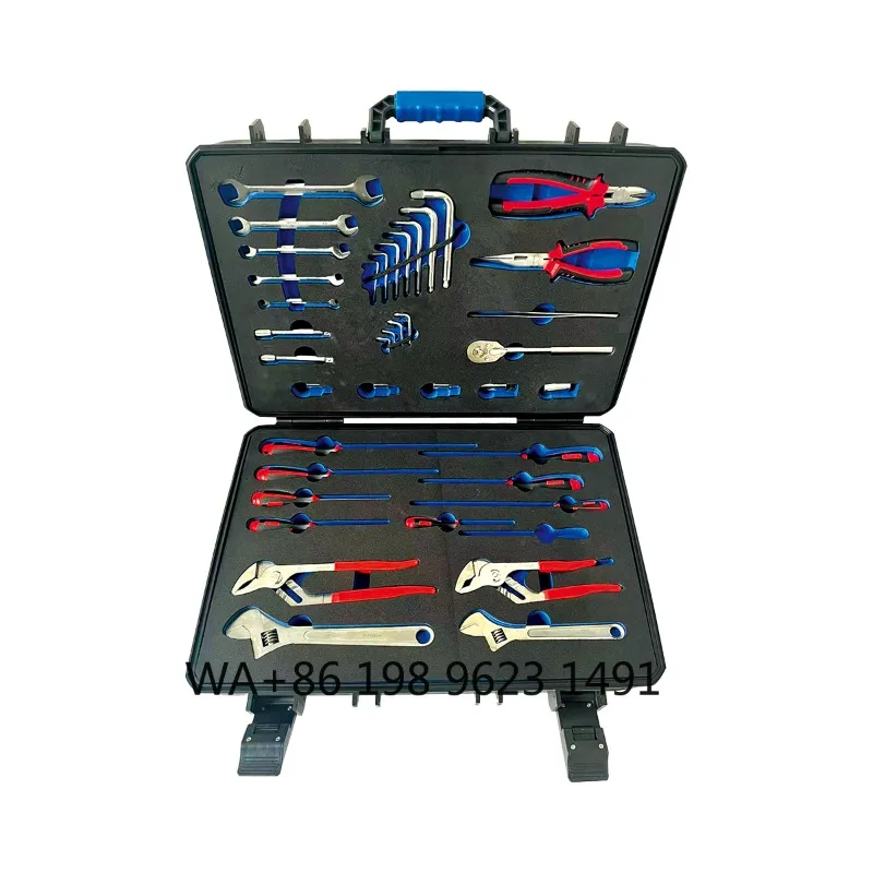 Large Opening Spanner Kit, 40PCS German Titanium Tools, Durable Industrial Wrench for Mechanical Engineering Works
