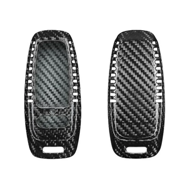 A + ألياف الكربون سيارة مفتاح فوب غطاء ل أودي A7 A8 A6L Q5 Q3 S8 A3 A4 A6 Quattro