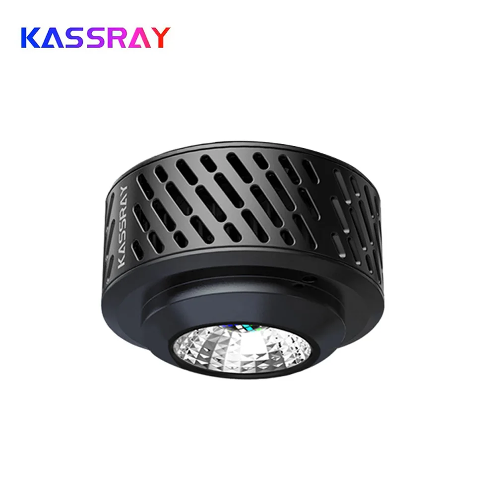 KASSRAY V6 V66W WiFi Bluetooth Coral Reef LED Light Full Spectrum Smart App Touch Control Cooling Fan Marine Aquarium Lamp