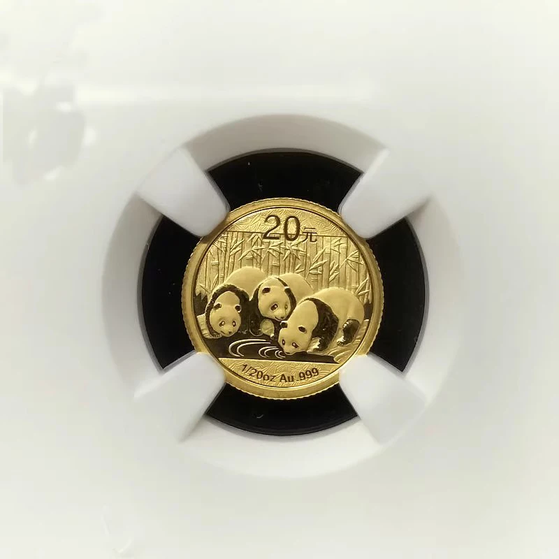 Imagem -03 - China Panda Ouro Bullion Comemorativo Real Moeda Original 1:20 oz Au.999 G20y Ngc Ms69 2013