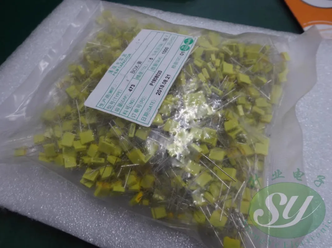 50PCS 0.047uf/100v 47nf 473 New 5mm film capacitor