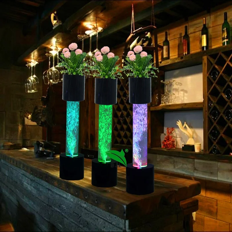 Customized. Sensory led bubble light column kids birthday party decoration