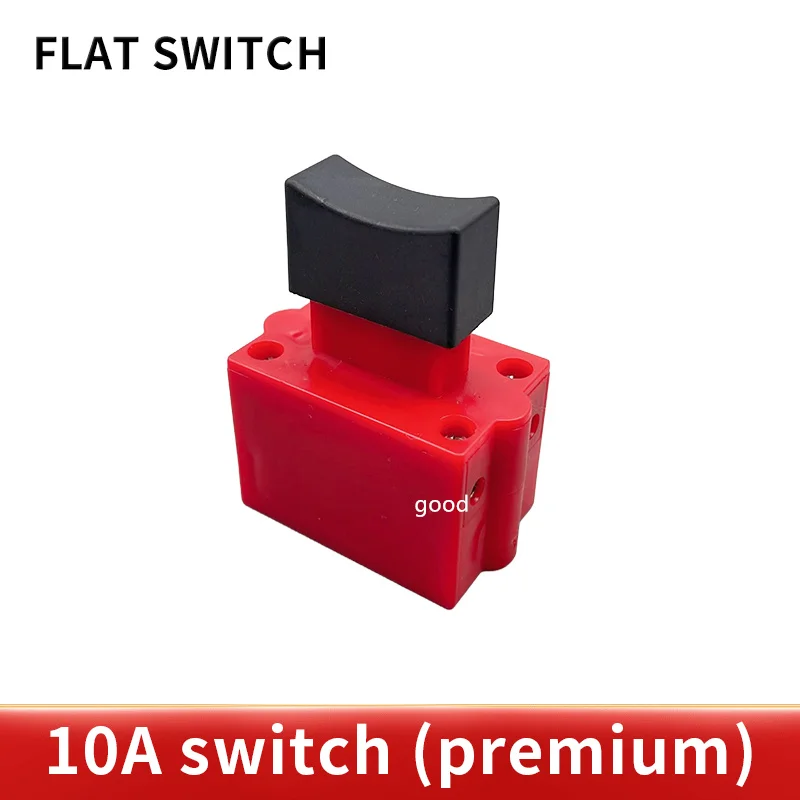 1PCS FA2-10/2B 10A 250V 5E4 Black+Red Self rest Power Tool Electric Drill Speed Control Trigger Button Switch