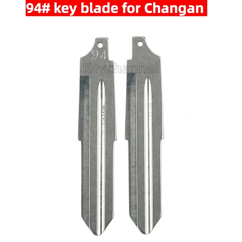 keychannel 10pcs/lot 94# Original Metal Car Key Blank Chinese Car Key Blade Flip Remote Blade Head for Changan Locksmith Tool