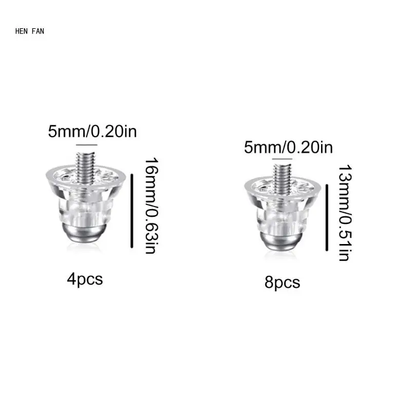 12pçs presilhas substituição para bota futebol, pontas metal para bota futebol duradoura m89d
