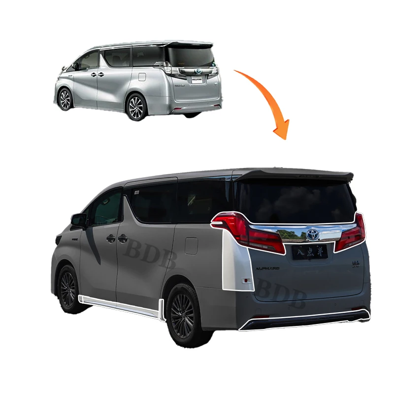 

2022 for Alpha Appearance Kit Lossless Upgrade Car Bumpers for 2015-2018 for Willfa New Condition Model Vellfire2025