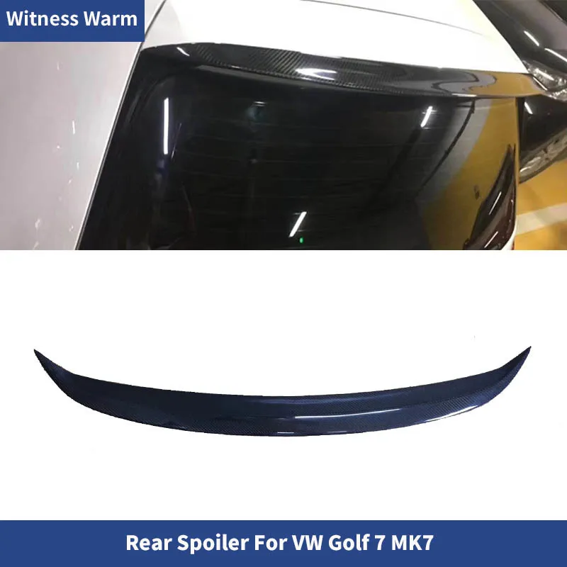 for Golf 7 Spoiler High Quality Carbon Fiber Car Rear Wing Rear Spoiler for Volkswagen Golf 7 Spoiler 2014-2017