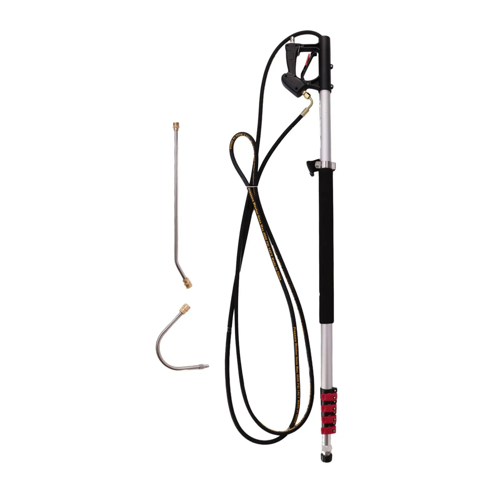 Varilla Telescópica para Lavadora a Presión, 4000 psi, Extensión de Aluminio, Rociador de Alta Presión para Limpieza de Techos del Hogar