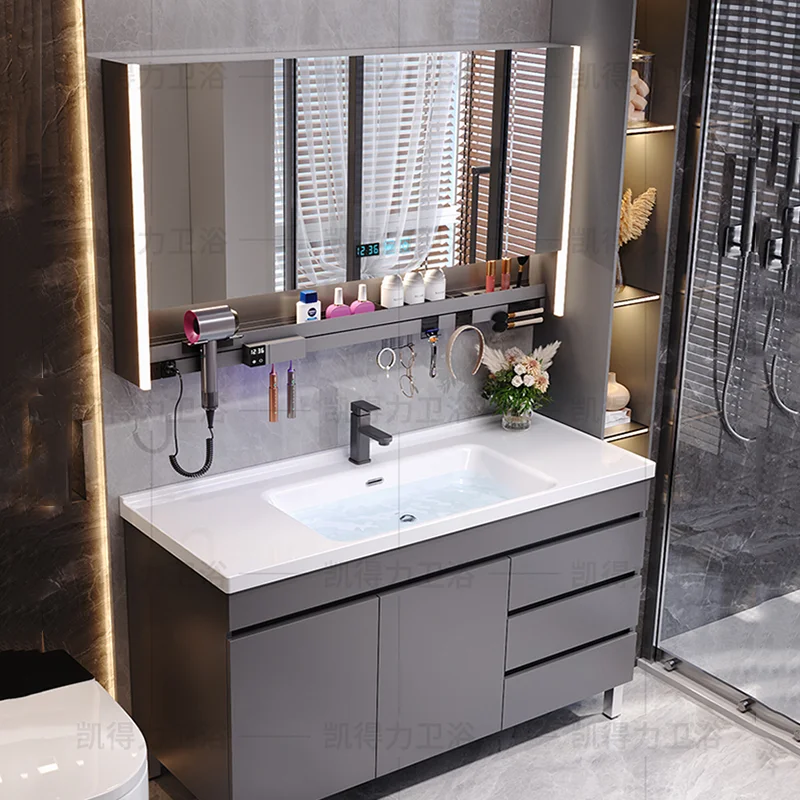 

Organizer Toilet Cupboard Storage Mirror Wall Accessories Display Partitions Bathroom Cabinet Luxury Gabinete Room Furniture