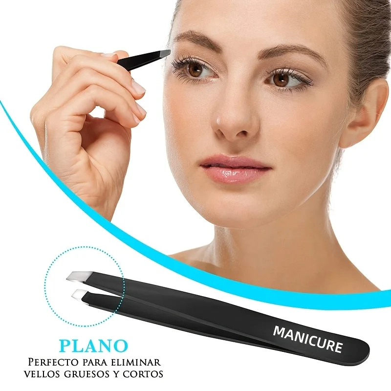 Professional Eyebrow Tweezers Set Stainless Steel Tweezers for Removing Blackheads Ingrown Hairs Eyelashes Nose Hair Clip Makeup