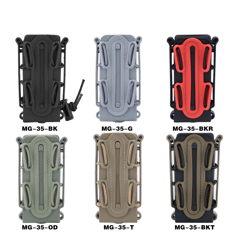 TPR & Nylon Scorpion Soft Shell Clip Case, Case Sleeve com Molle Buckle Belt, Buckle Acessório, Tactical Outdoor Acessórios, 9mm