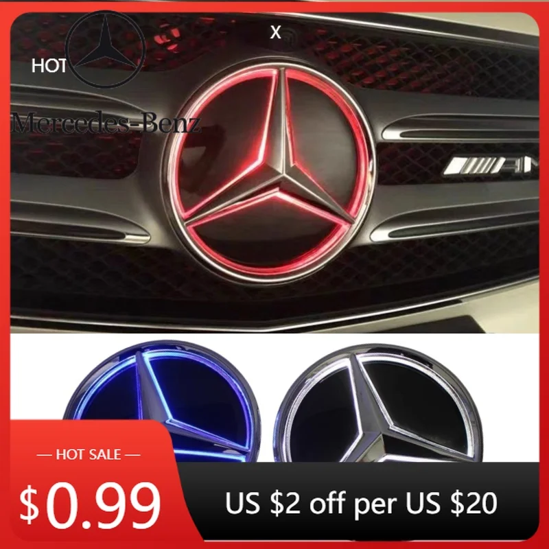 

Автомобильная наклейка с серебряной рамкой и черной рамкой, новейшая эмблема в стиле 3D для Mercedes Benz GLB X247 CLS C257 A W177, передняя решетка Star E