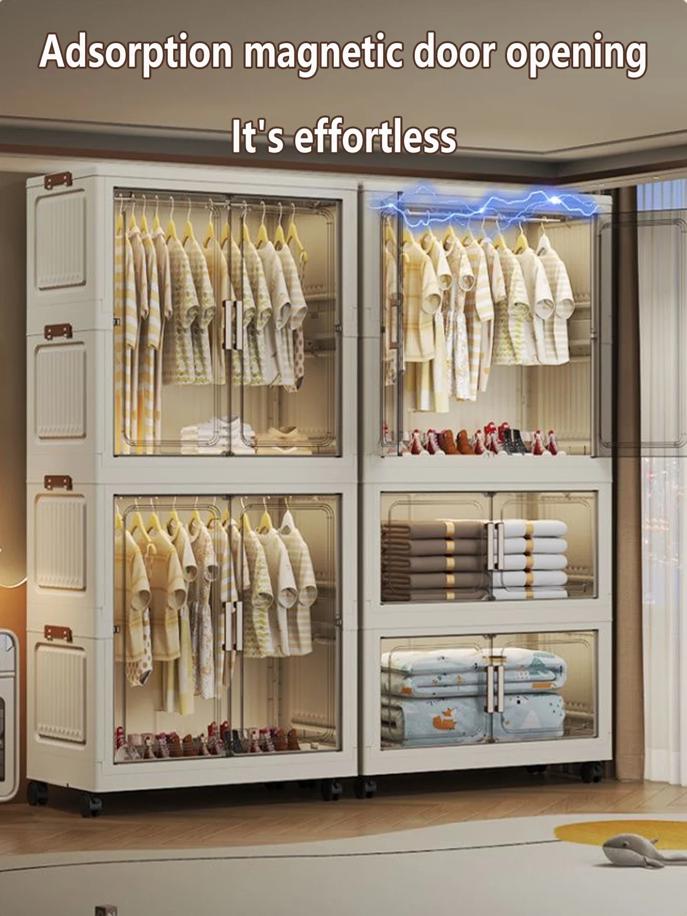 Large Capacity Kitchen Organizer Bin Transparent Multifunction Refrigerator Storage Box Easy-to-Search Multi-Specification