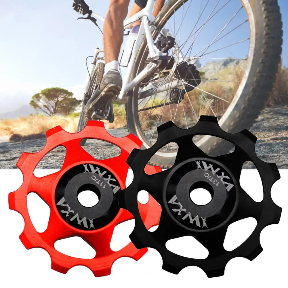 11T/13T Rear Derailleur Pulley Hollow Bike Pulley Smooth Aluminium Alloy Sealed Bearing Bike Pulley Wheel Bicycle Parts