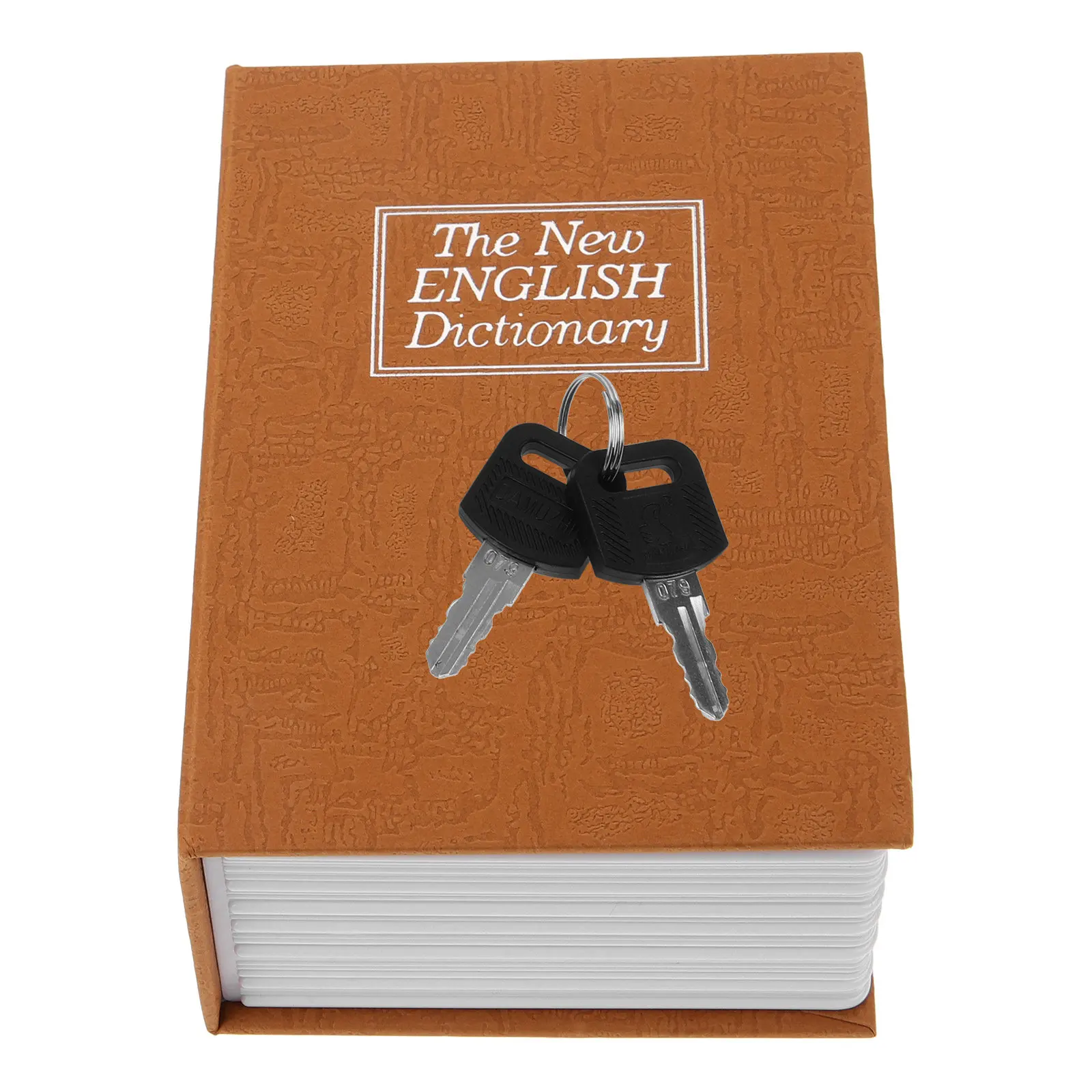 Book Shaped Piggy Bank Fake Book Box With Lock Storage Safe For Coins Money Desktop Decorative Saving Jar Gift Adults Small