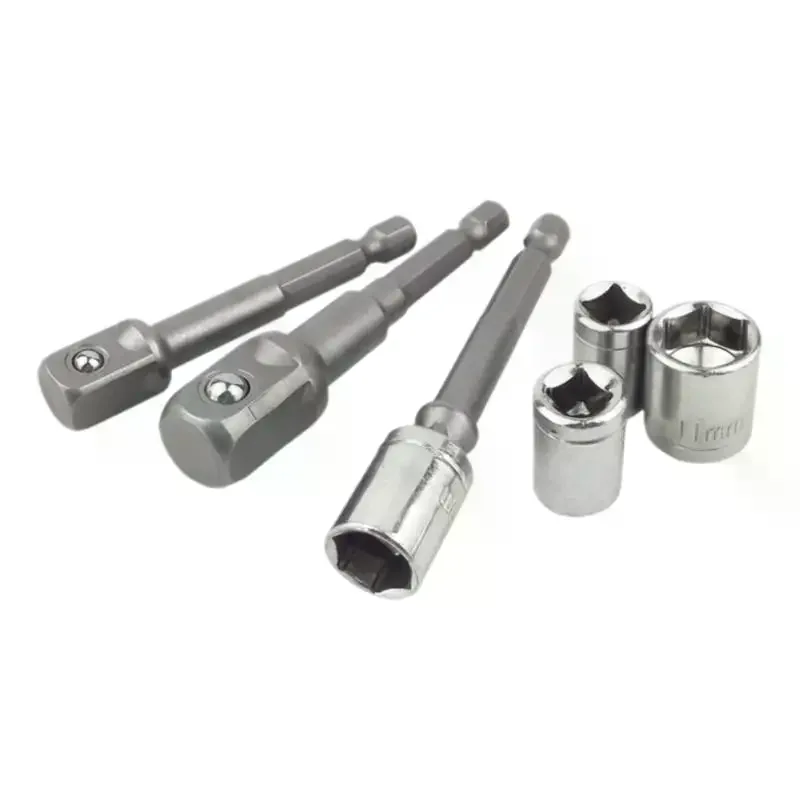 Conjunto de Adaptadores de Soquete de Aço Cromo Vanádio para Ferramentas Elétricas (1/3 Peças) - Adaptador EX Shank para Pontas de Broca de Extensão d