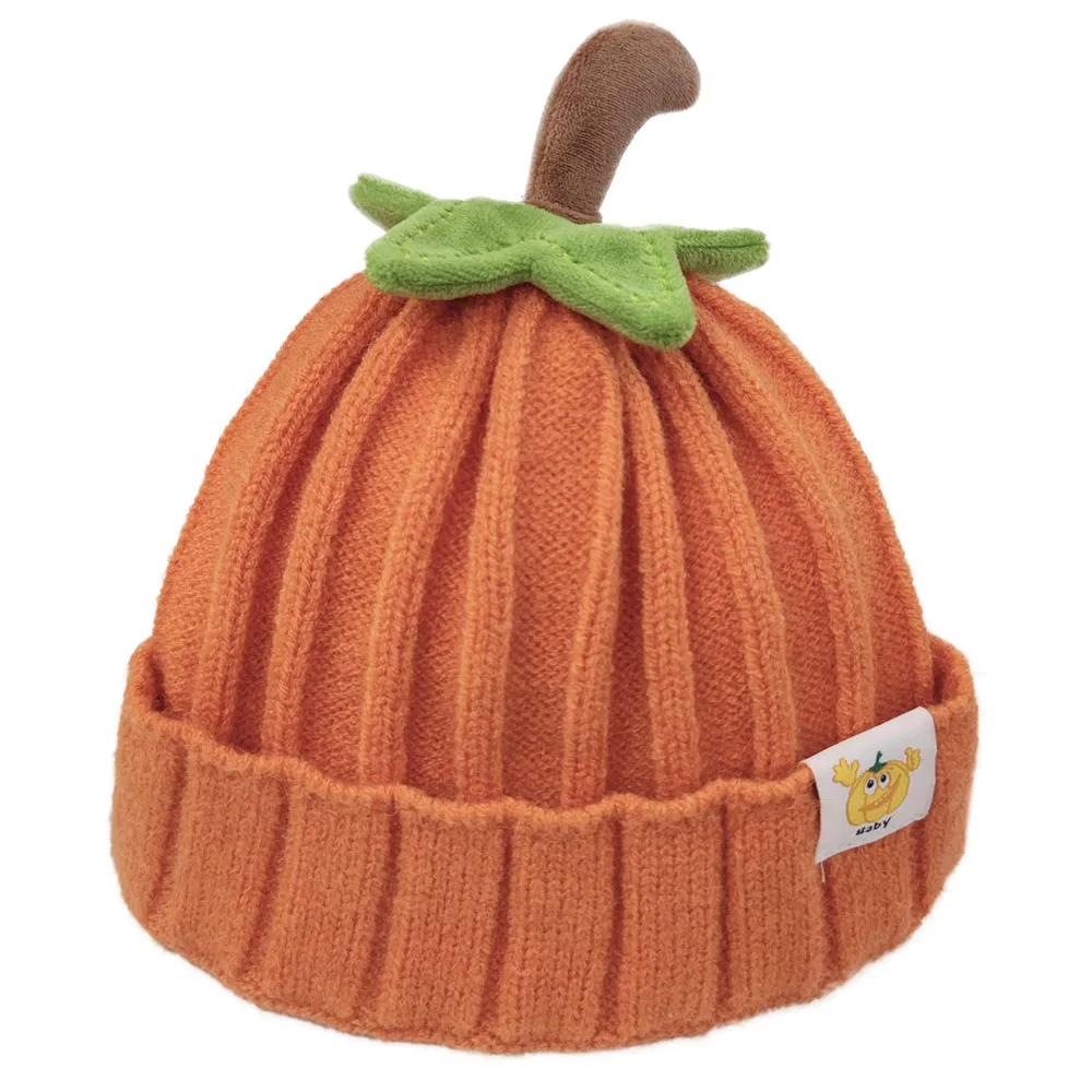 

Winter Thick Knitted Beanie Hat for Infant Kids Toddler Boys Girls Soft Warm Cute Christmas Pumpkin Cap