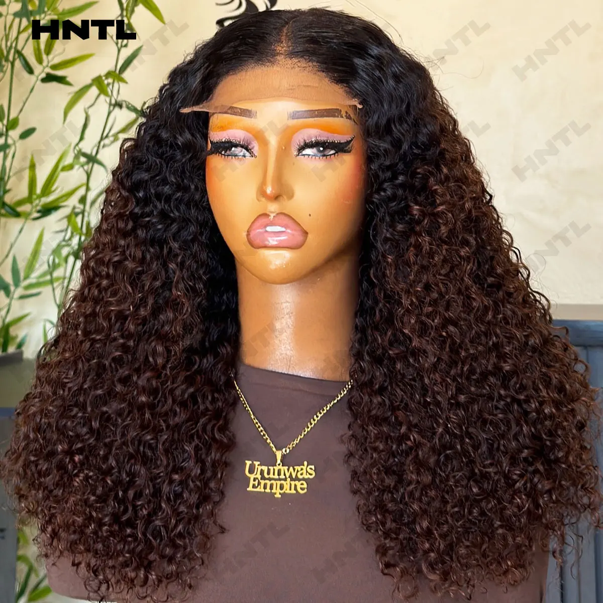 5by5 Wear to Go Lace Clousre Glueless Wig Human Hair Brown Color Bouncy Wave 13x6 13x4 HD Lace Front Wigs Pre Plucked for Woman