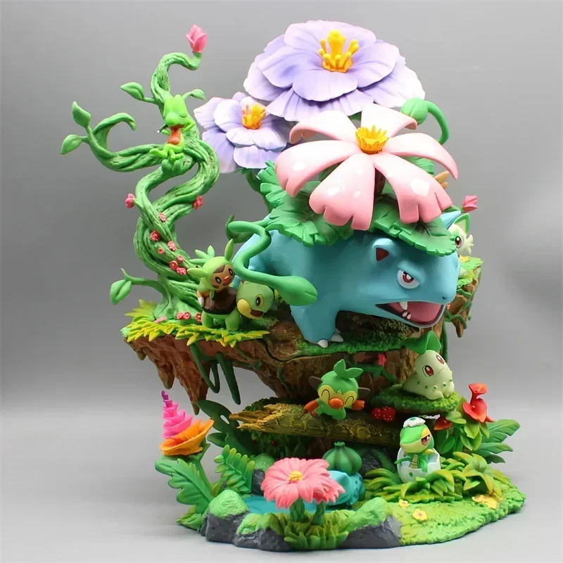 33cm Pokemon Anime Figure Forest Wonderful Venusaur Gk Pokemon Large Hand Model Animation Ornaments Around Birthday Gifts Toy