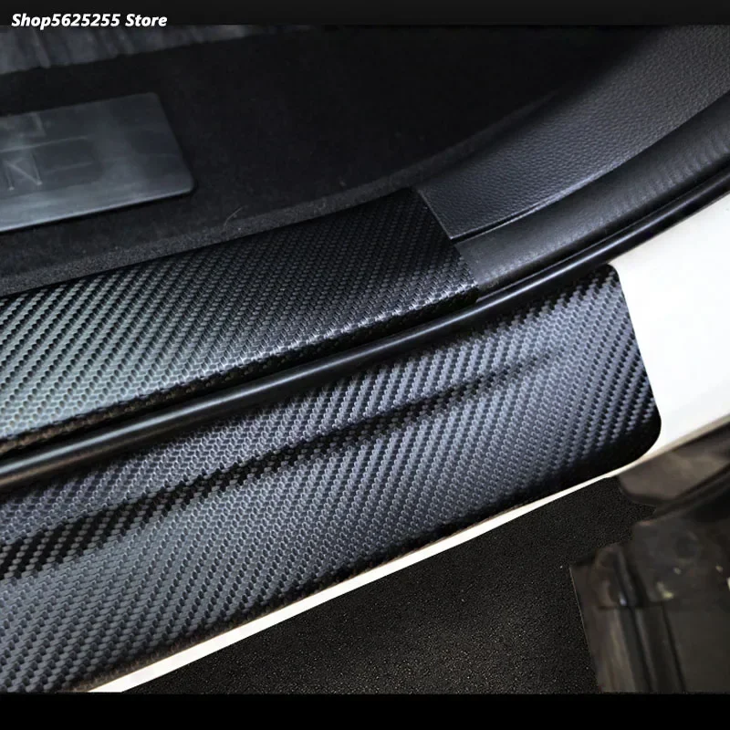 PU Leather Car Door Sill Mat Cover Protector Sticker for Changan Cs55 Plus 2020 2021 2022 Cs55plus Doors Threshold Accessories